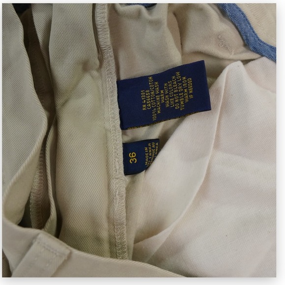 Polo Ralph Lauren Shorts‎ Mens 34 9"  Beige  Chino Stretch Coastal Pony Hit - Picture 5 of 8